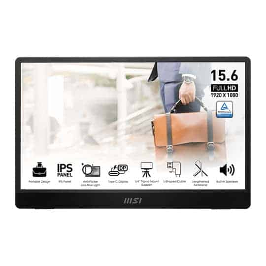 (image for) MSI PRO MP161 E2 15.6\" Full HD 60Hz IPS Open Box Portable Monitor